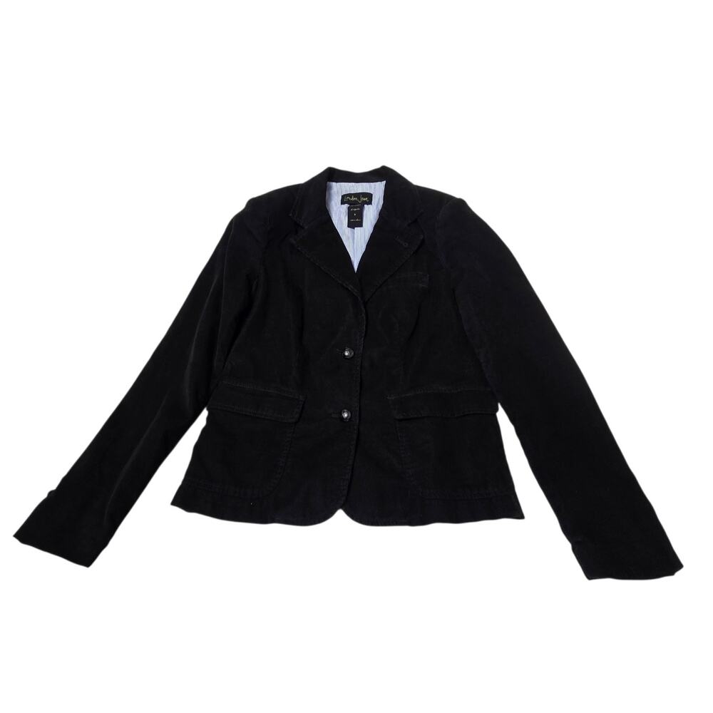 london jean womens corduroy jacket Size 6 Black